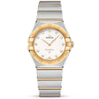 OMEGA Constellation 28mm Two-Tone Silver Diamond Dial Ladies Watch - Berry's Jewellers
