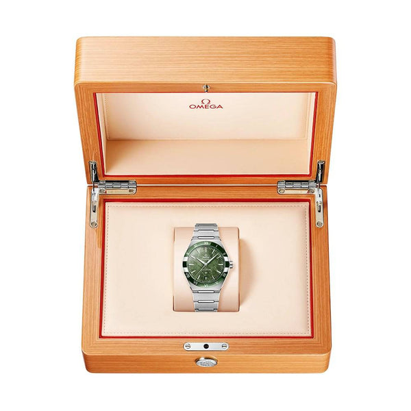 OMEGA Constellation 41mm Green Meteorite Dial Automatic Bracelet Watch - Berry's Jewellers