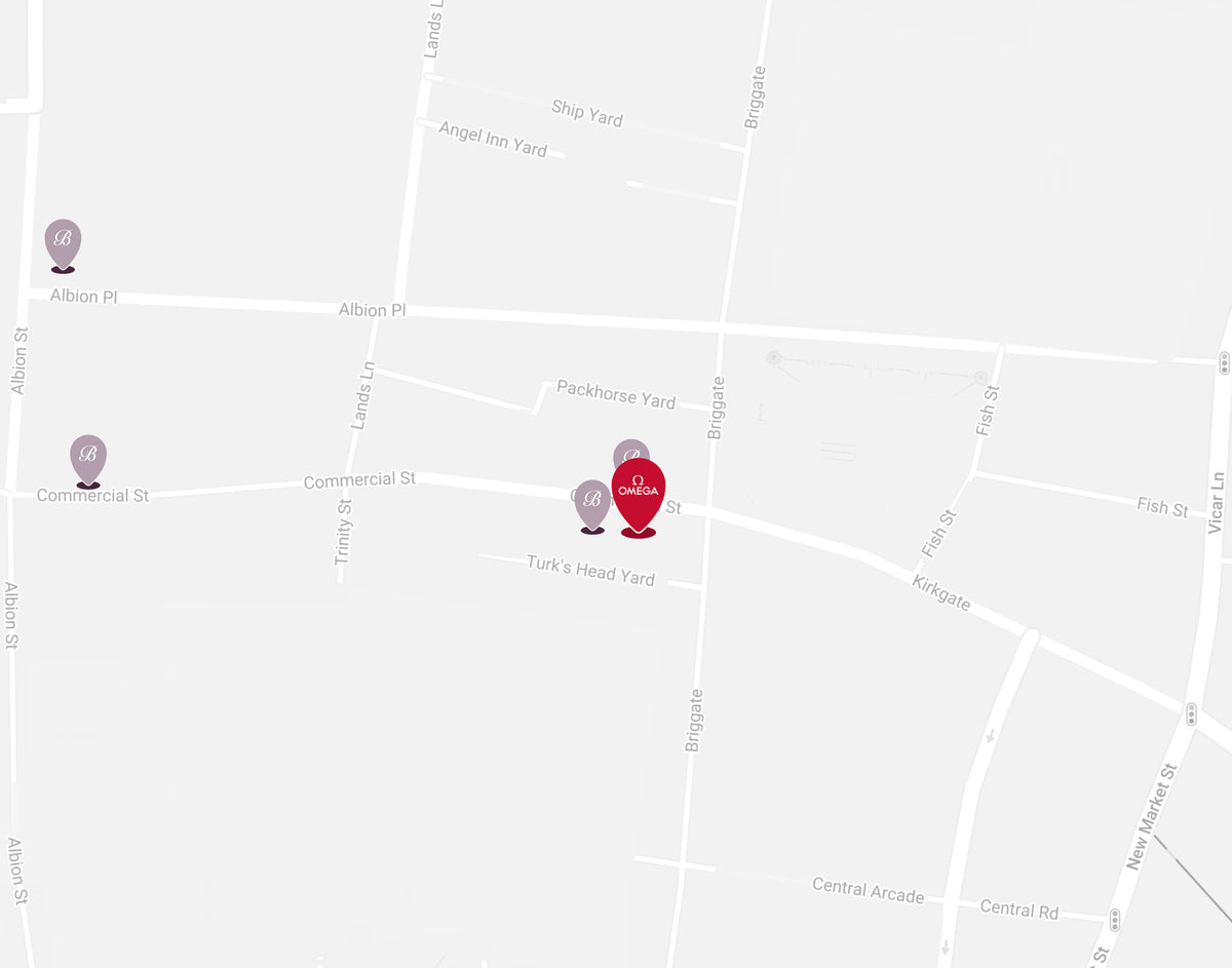 Map showing OMEGA Boutique