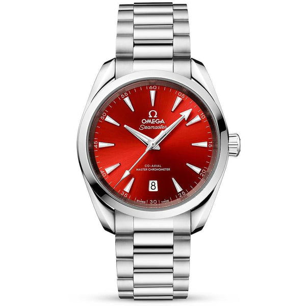 OMEGA Seamaster Aqua Terra Shades 38mm Terracotta Red Dial Watch - Berry's Jewellers