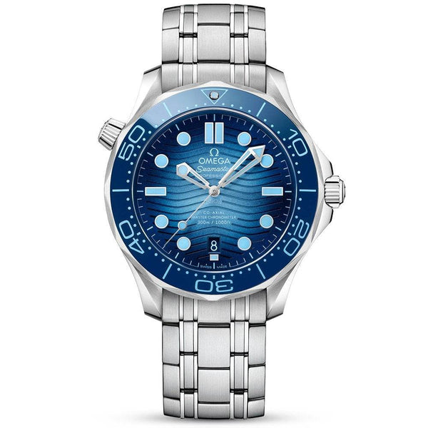 OMEGA Seamaster Diver 300m 42mm Summer Blue Dial Men's Bracelet Watch - Berry's Jewellers