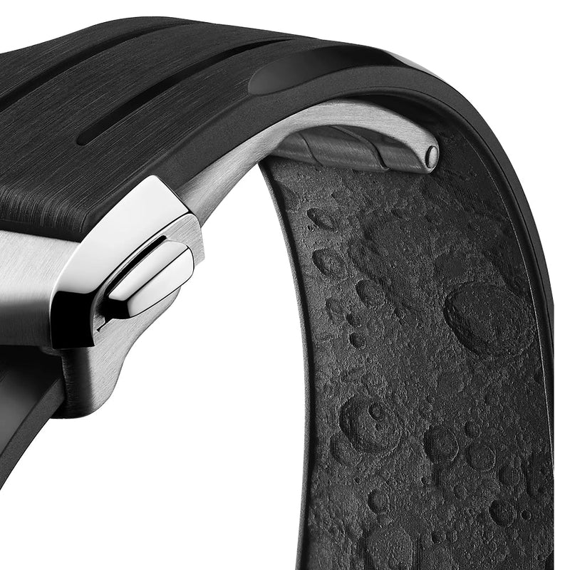 OMEGA Speedmaster Moonwatch 42mm White Dial Rubber Strap Watch - Berry's Jewellers