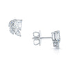 Berry's 18ct White Gold Emerald Cut And Marquise Diamond Stud Earrings - Berry's Jewellers
