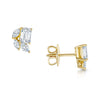 Berry's 18ct Yellow Gold Emerald Cut And Marquise Diamond Stud Earrings - Berry's Jewellers