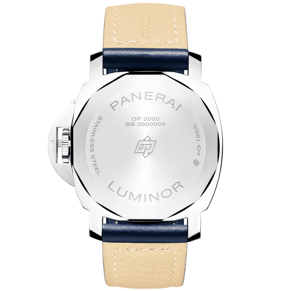 Panerai Luminor Blu Mare 44mm Blue Dial & Leather Strap Manual-Wind Watch - Berry's Jewellers