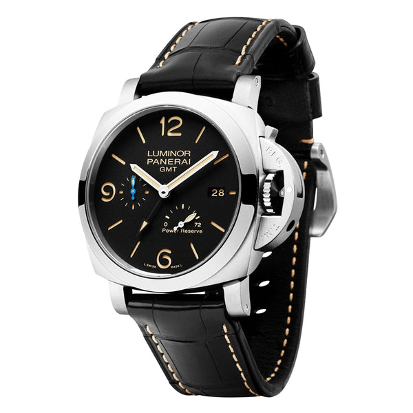 Panerai Luminor GMT 44mm Black Dial Men's Automatic Watch - Berry's Jewellers