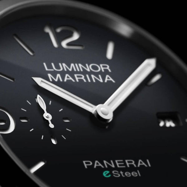 Panerai Luminor Marina ESteel Grigio Roccia 44mm Men's Automatic Watch - Berry's Jewellers