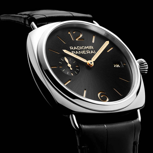 Panerai Radiomir Quaranta 40mm Black Sunray Dial Automatic Watch - Berry's Jewellers