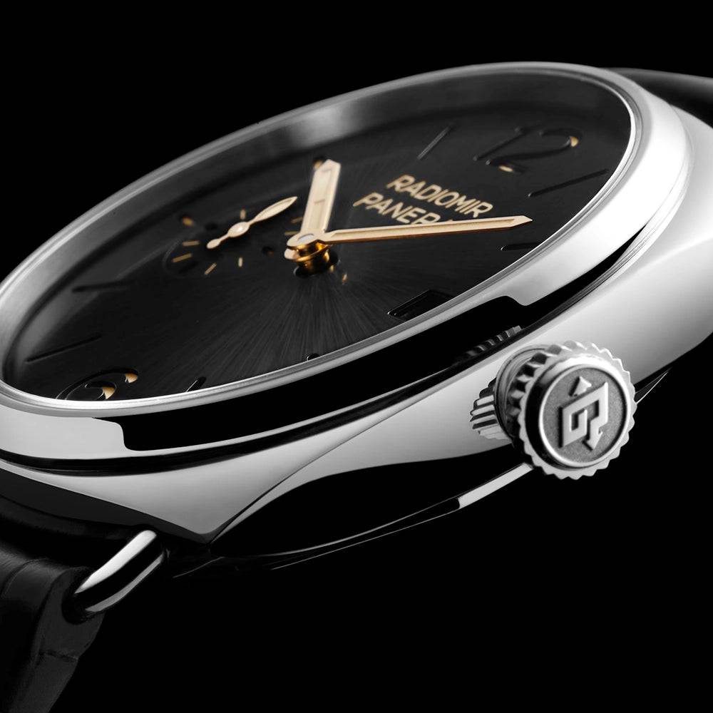 Panerai Radiomir Quaranta 40mm Black Sunray Dial Automatic Watch - Berry's Jewellers