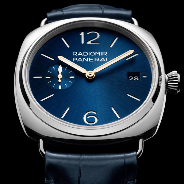 Panerai Radiomir Quaranta 40mm Blue Sunray Dial Automatic Watch - Berry's Jewellers