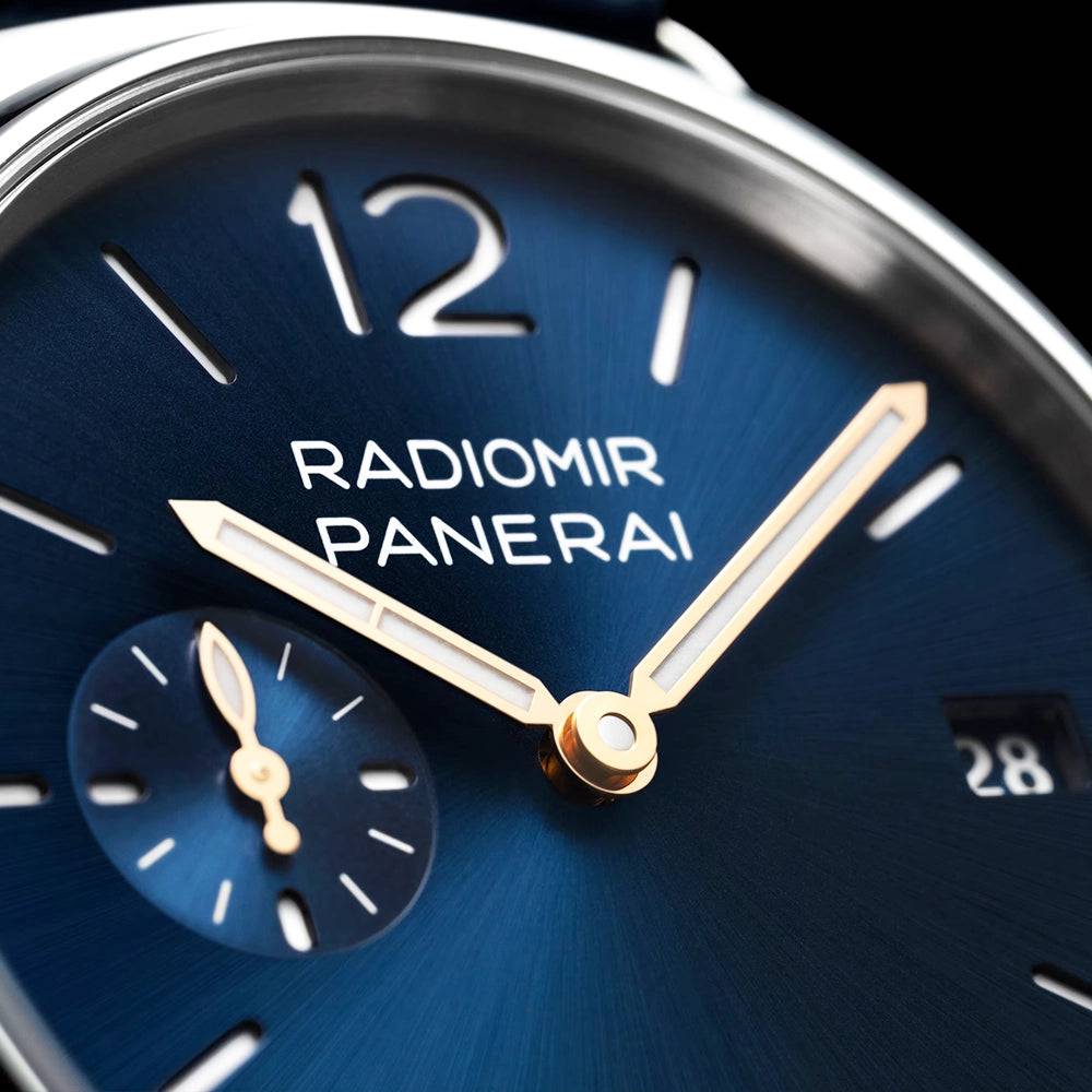 Panerai Radiomir Quaranta 40mm Blue Sunray Dial Automatic Watch - Berry's Jewellers