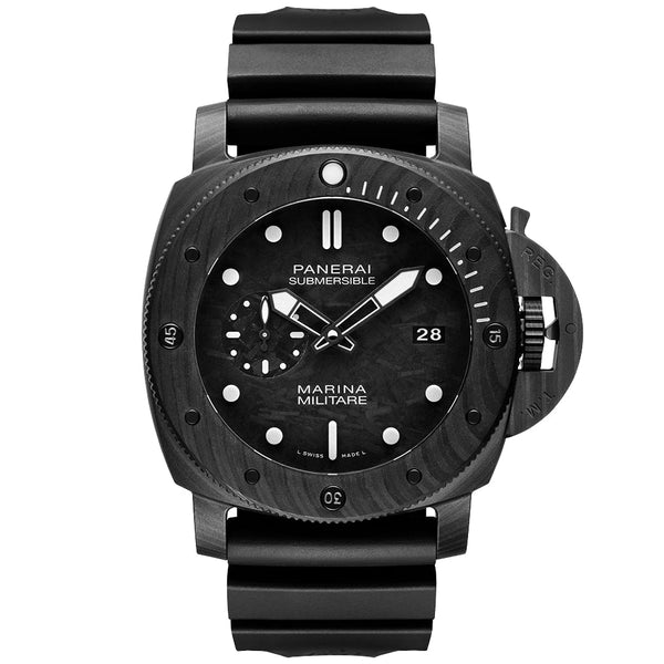 Panerai Submersible Marina Militaire 47mm Men's Carbotech Watch - Berry's Jewellers