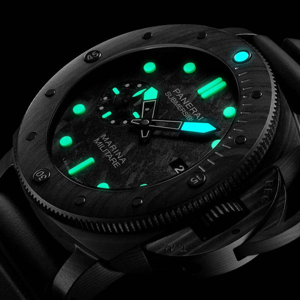 Panerai Submersible Marina Militaire 47mm Men's Carbotech Watch - Berry's Jewellers