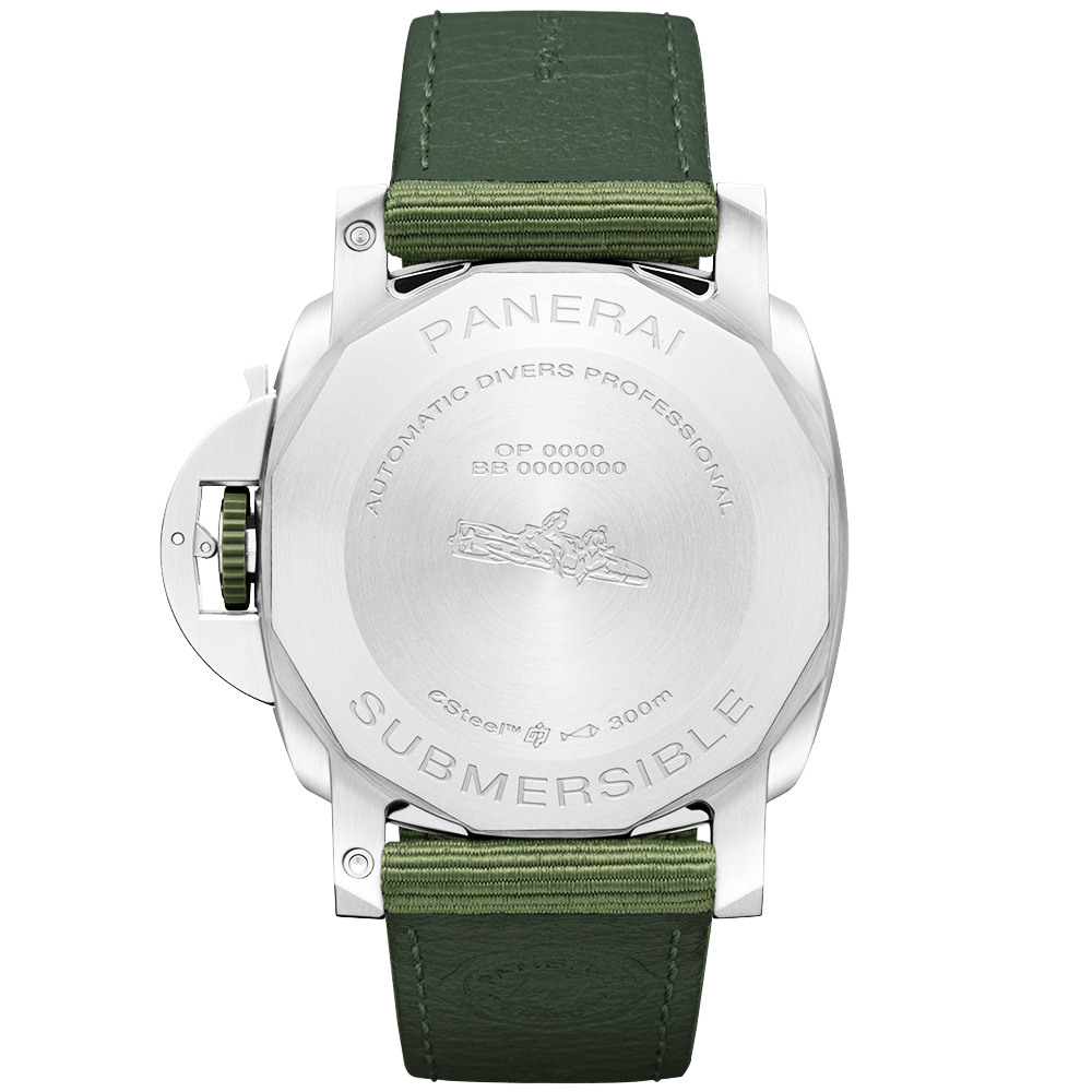 Panerai Submersible QuarantaQuattro Verde Smeraldo 44mm Green Dial Watch - Berry's Jewellers