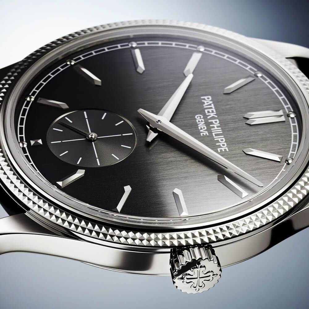 Patek Philippe Calatrava 39mm 18ct White Gold Charcoal Grey Dial Manual-Wind Watch - Berry's Jewellers