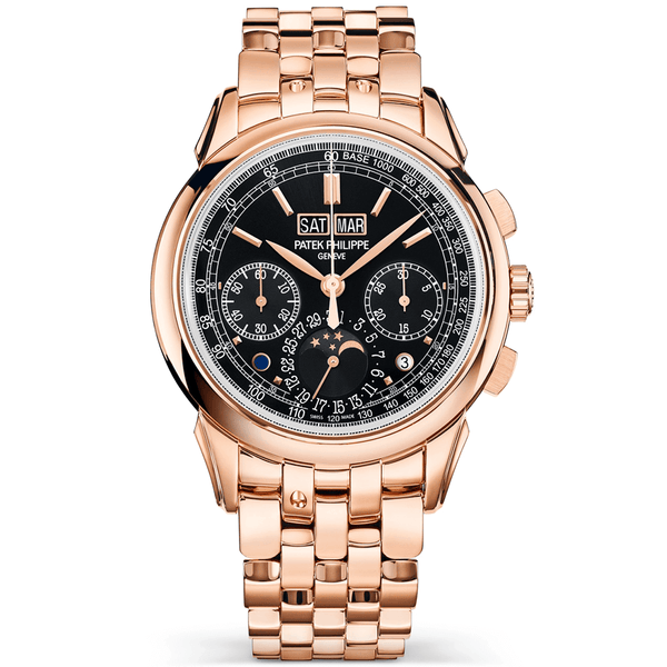 Patek Philippe Grand Complications 18ct Rose Gold 41mm Black Dial Chronograph Watch - Berry's Jewellers