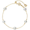 Mikimoto Akoya Pearl & 18ct Yellow Gold Chain Bracelet - Berry's Jewellers