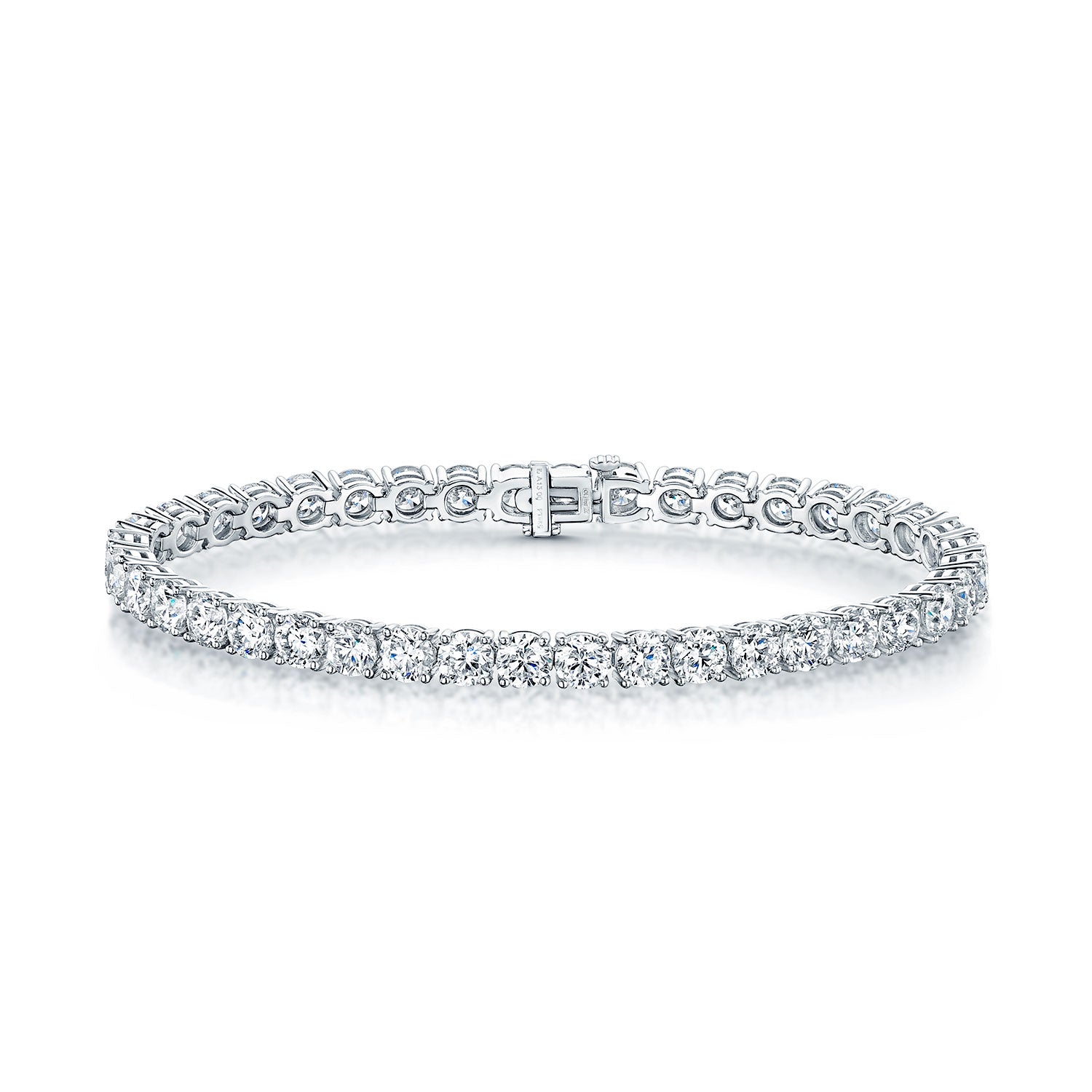 Berry's Platinum Round Brilliant Cut Diamond Tennis Bracelet - Berry's Jewellers