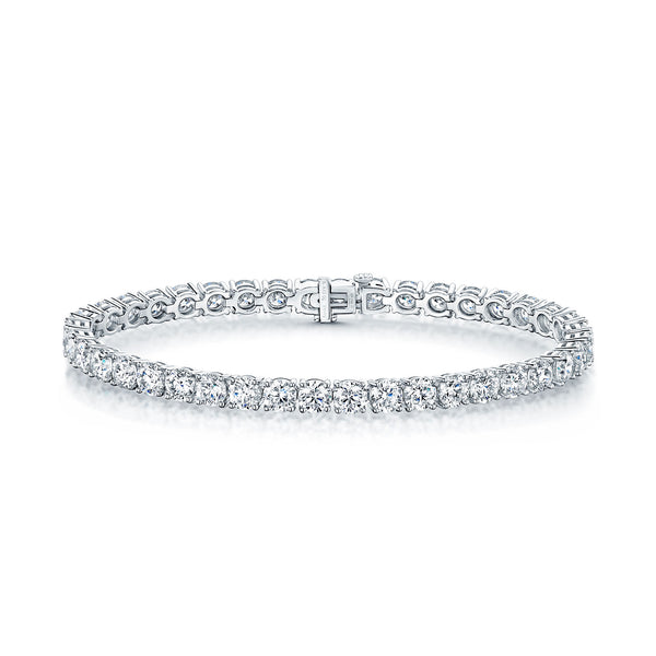 Berry's Platinum Round Brilliant Cut Diamond Tennis Bracelet - Berry's Jewellers