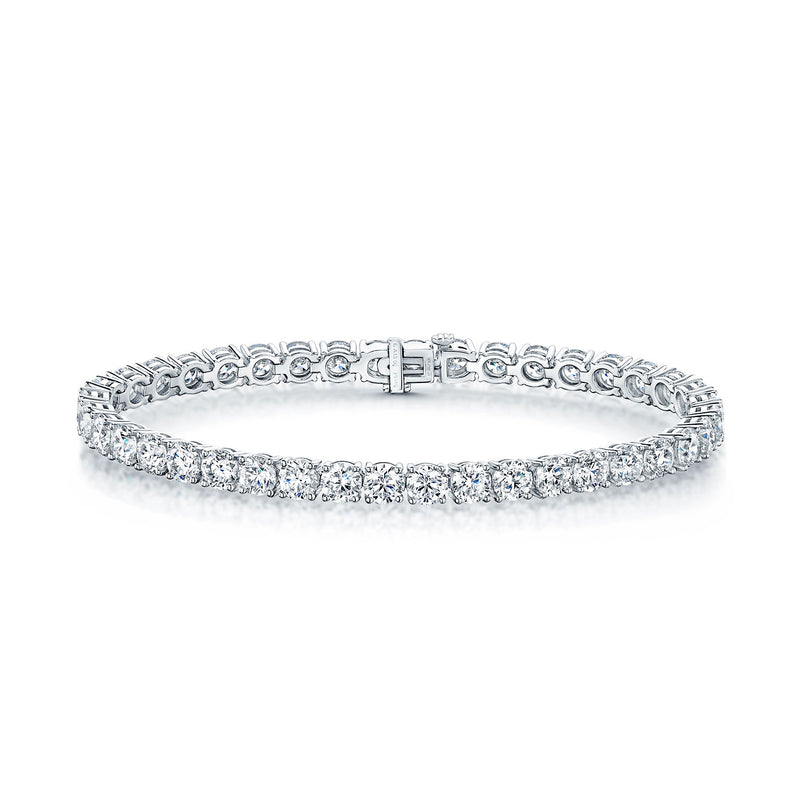 Berry's Platinum Round Brilliant Cut Diamond Tennis Bracelet - Berry's Jewellers
