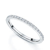 Platinum Claw Set Diamond Full Eternity Ring