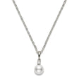 18ct White Gold AA Grade Akoya Cultured Pearl & Diamond Pendant
