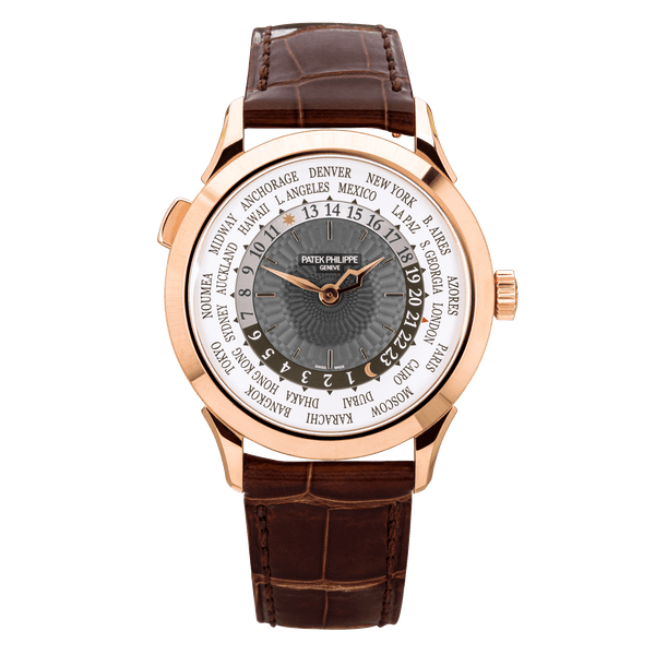 Pre-Owned Patek Philippe Complications World Time 18ct Rose Gold Watch - Berry's Jewellers