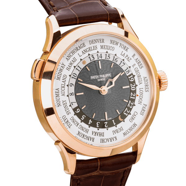 Pre-Owned Patek Philippe Complications World Time 18ct Rose Gold Watch - Berry's Jewellers