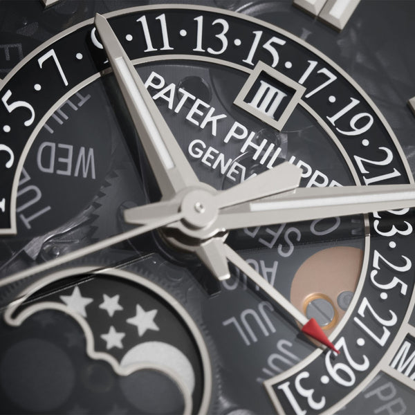 Grand Complications Retrograde Perpetual Calendar Sapphire Dial Watch