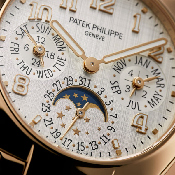 Twenty~4 Perpetual Calendar 18ct Rose Gold Silver Dial Watch