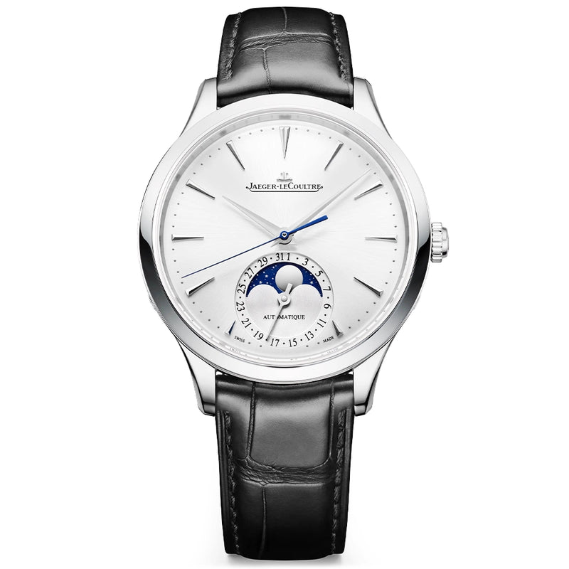 Jaeger-LeCoultre Master Ultra Thin Moon 36mm Silver Dial Automatic Watch - Berry's Jewellers