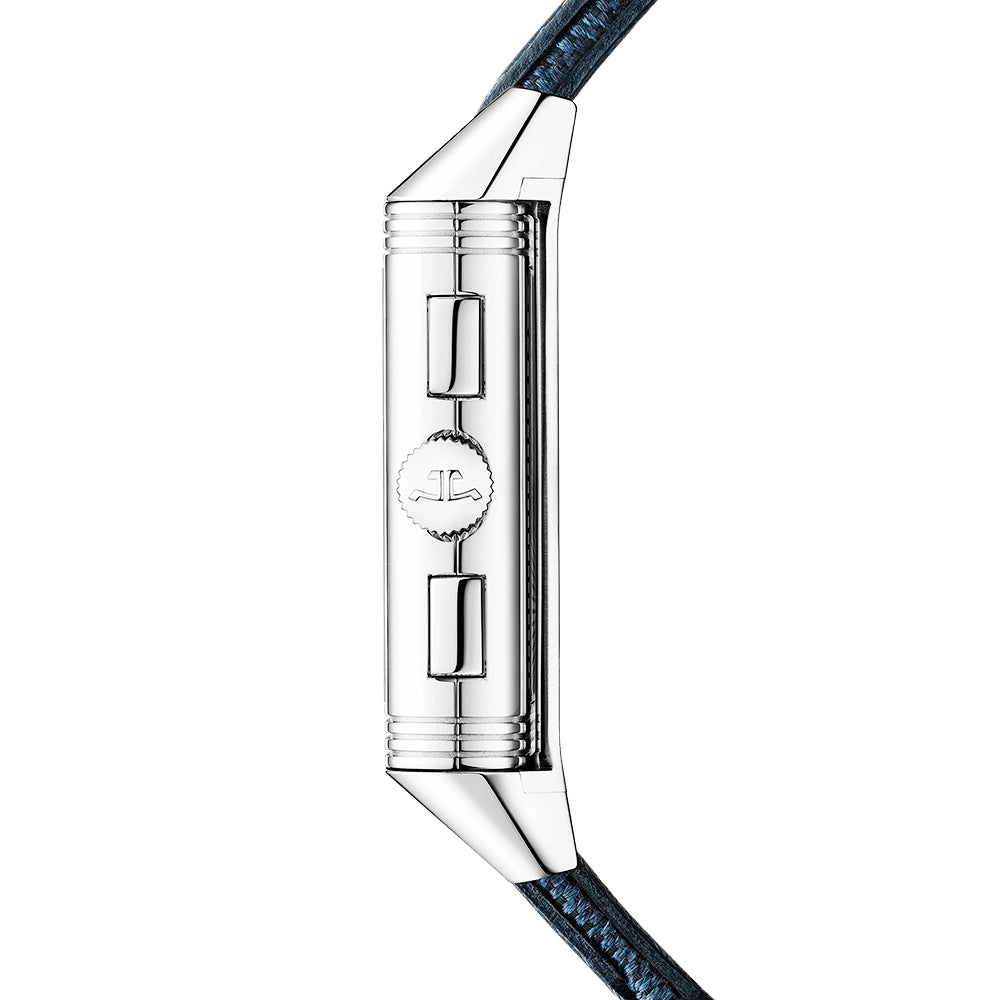 Jaeger-LeCoultre Reverso Tribute Chronograph Mens Blue Dial Strap Watch - Berry's Jewellers