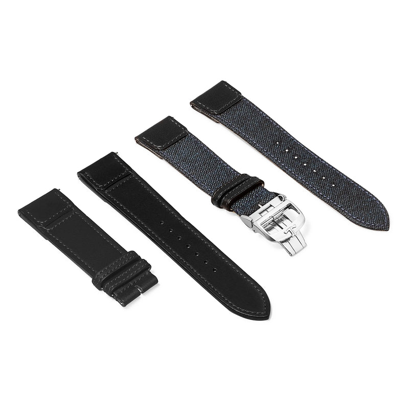 Jaeger-LeCoultre Reverso Tribute Chronograph Mens Blue Dial Strap Watch - Berry's Jewellers
