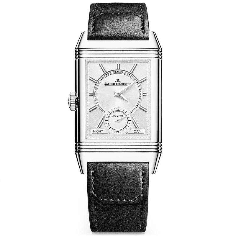 Jaeger-LeCoultre Reverso Tribute Duoface Small Seconds Black Dial Strap Watch - Berry's Jewellers