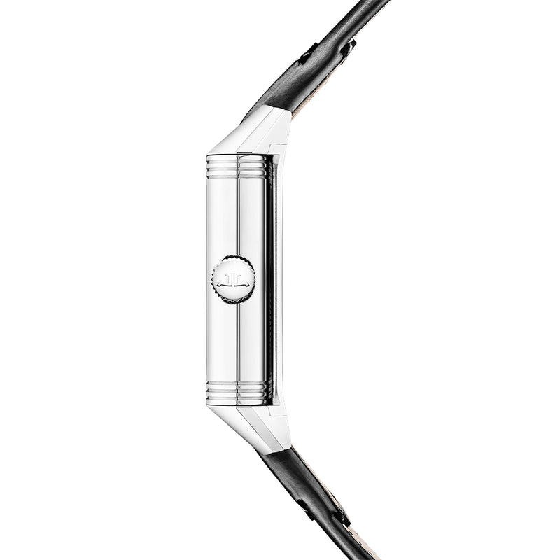 Jaeger-LeCoultre Reverso Tribute Duoface Small Seconds Black Dial Strap Watch - Berry's Jewellers
