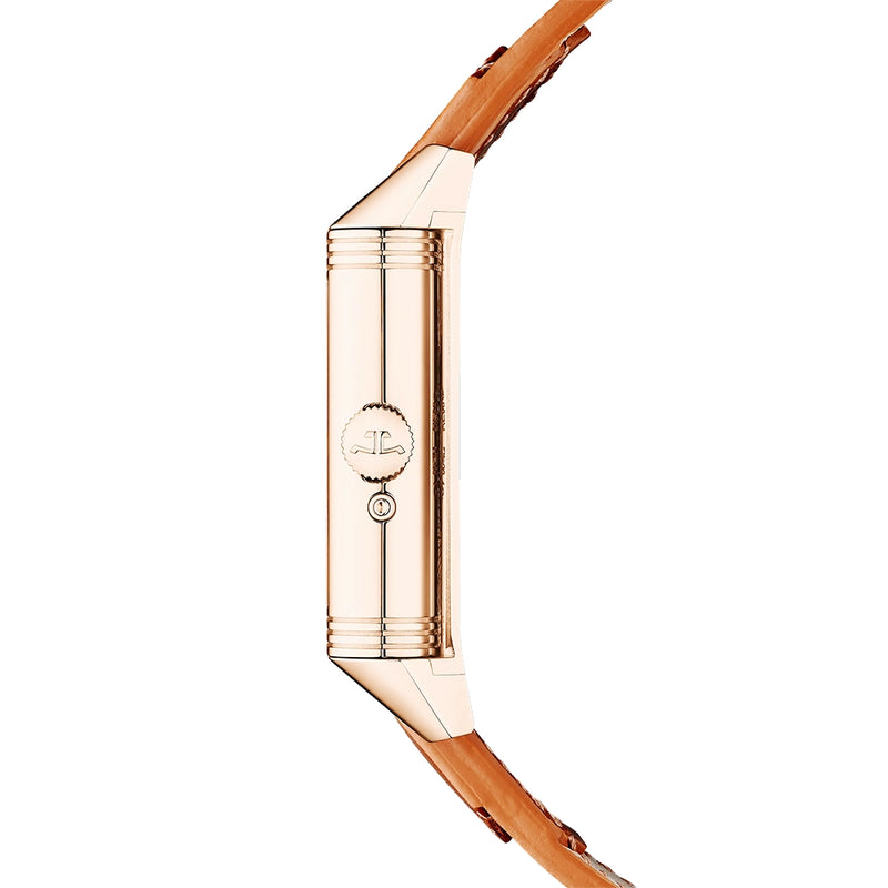 Jaeger-LeCoultre Reverso Tribute Geographic 18ct Pink Gold Mens Strap Watch - Berry's Jewellers