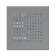 QLOCKTWO EARTH 45cm Stainless Steel Grey Wall Clock - Berry's Jewellers
