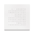 QLOCKTWO EARTH 45cm Stainless Steel White Pepper Wall Clock 45cm - Berry's Jewellers