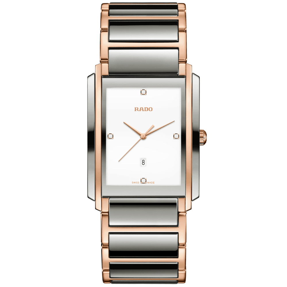 Rado Integral Diamond Steel and Ceramic Ladies Bracelet Watch