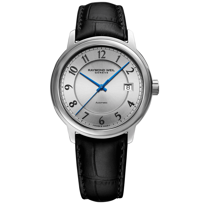 Raymond Weil Maestro 40mm Steel Automatic Men's Strap Watch
