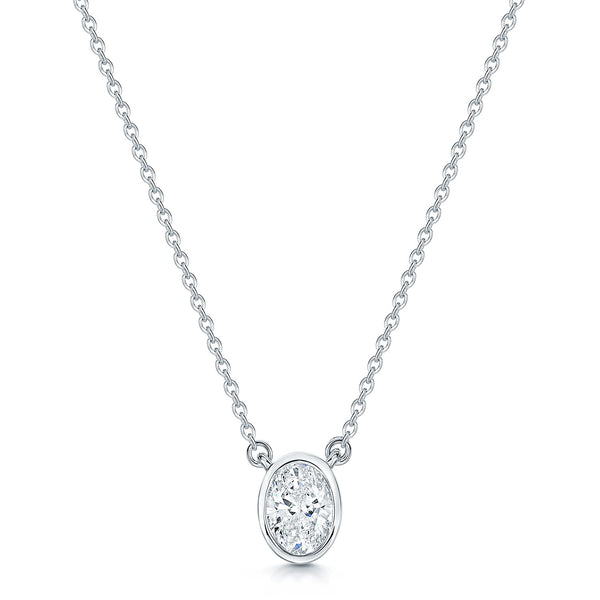 Berry's 18ct White Gold Oval Cut Diamond 0