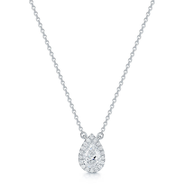 Berry's 18ct White Gold Pear Cut Diamond 0