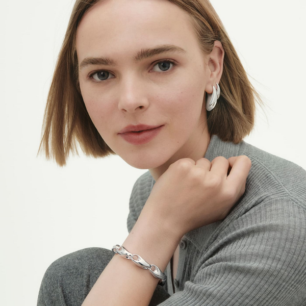 Georg Jensen Reflect Silver Large Single Earring - Berry's Jewellers