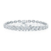 Platinum Marquise Cut Diamond Tennis Bracelet