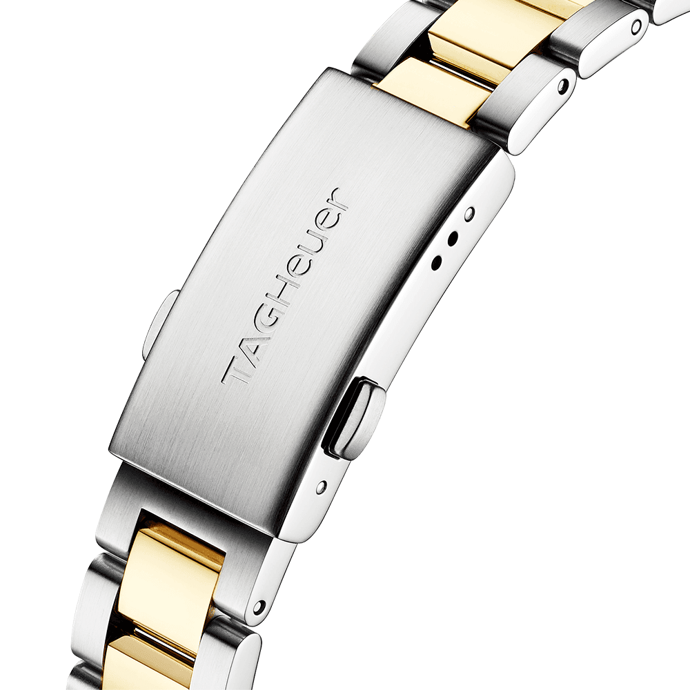 TAG Heuer Aquaracer 32mm Two-Tone White Mother of Pearl Dial Ladies Watch - Berry's Jewellers