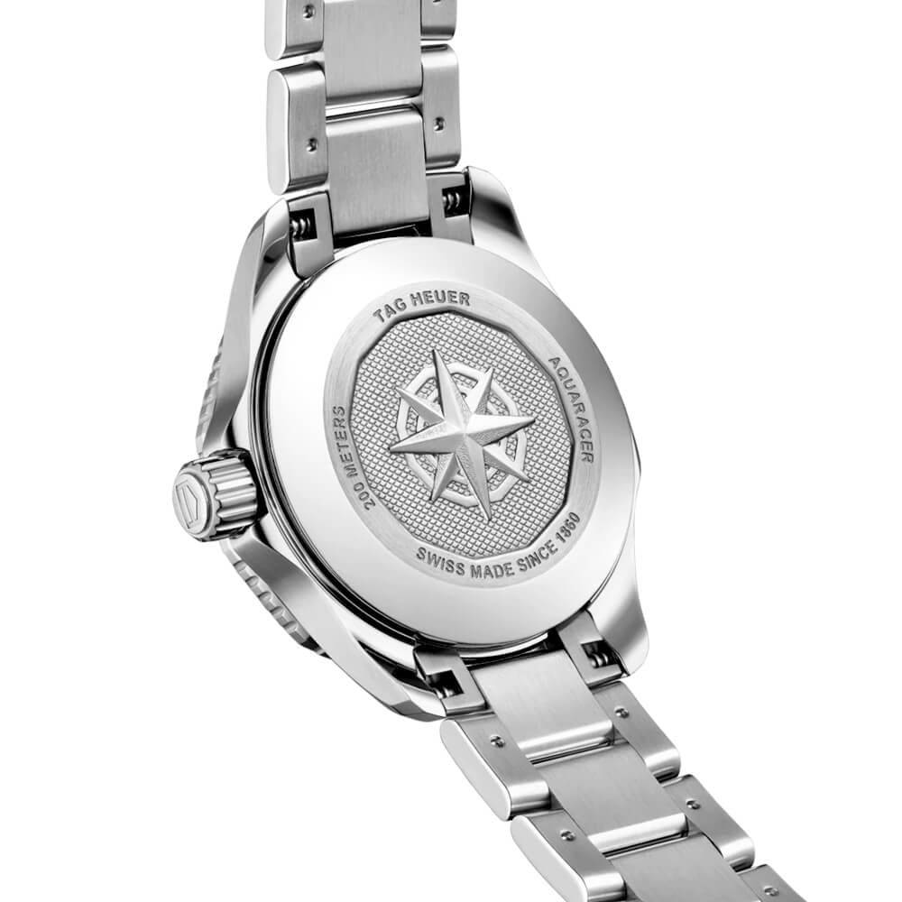 TAG Heuer Aquaracer Professional 200 Date 30mm Black Diamond Dial Automatic Watch - Berry's Jewellers