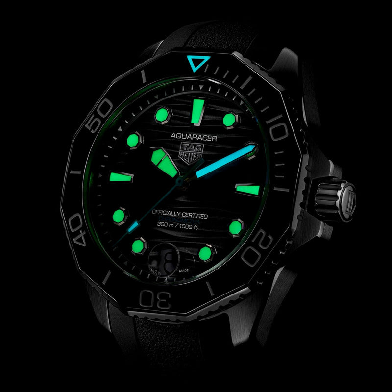 TAG Heuer Aquaracer Professional 300 Date 42mm Black Dial Strap Watch - Berry's Jewellers