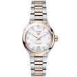 TAG Heuer Carrera 29mm Two-Tone White Mother of Pearl Diamond Dial Bracelet Watch - Berry's Jewellers