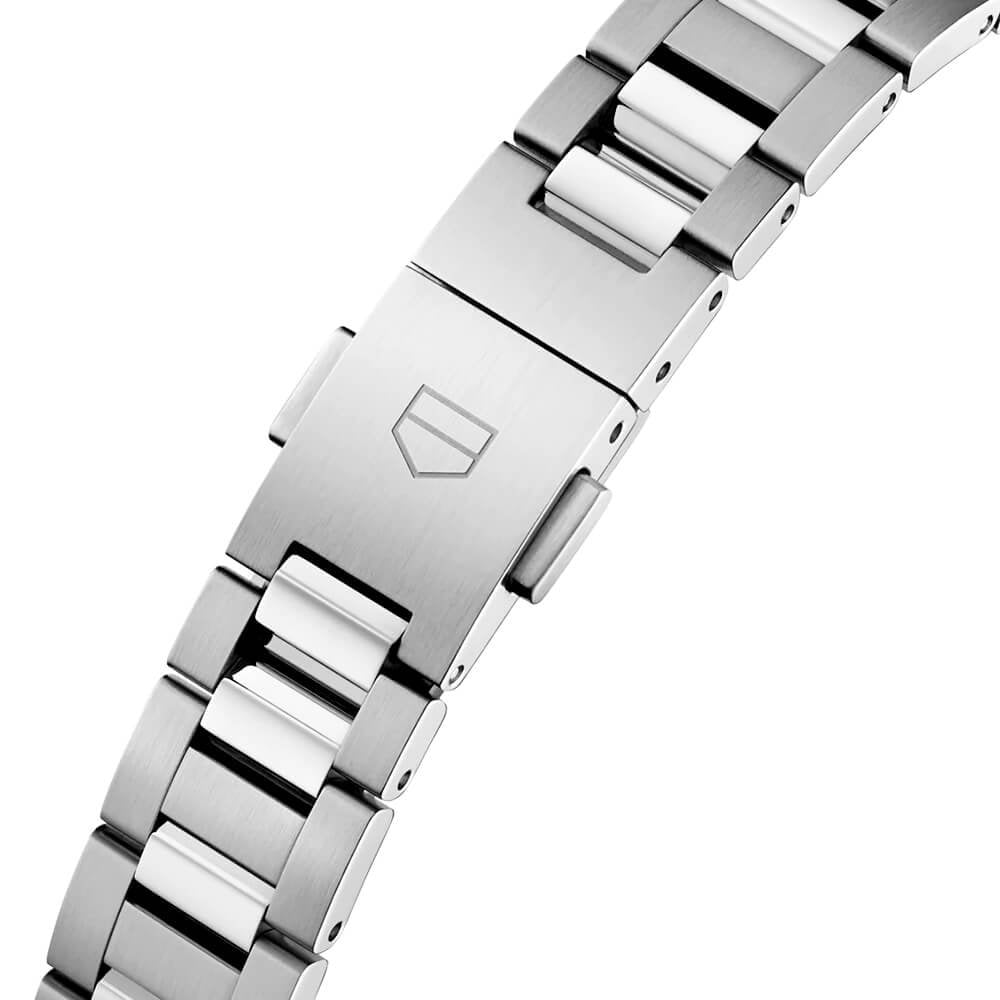 TAG Heuer Carrera 29mm White Mother of Pearl Diamond Dial Ladies Bracelet Watch - Berry's Jewellers