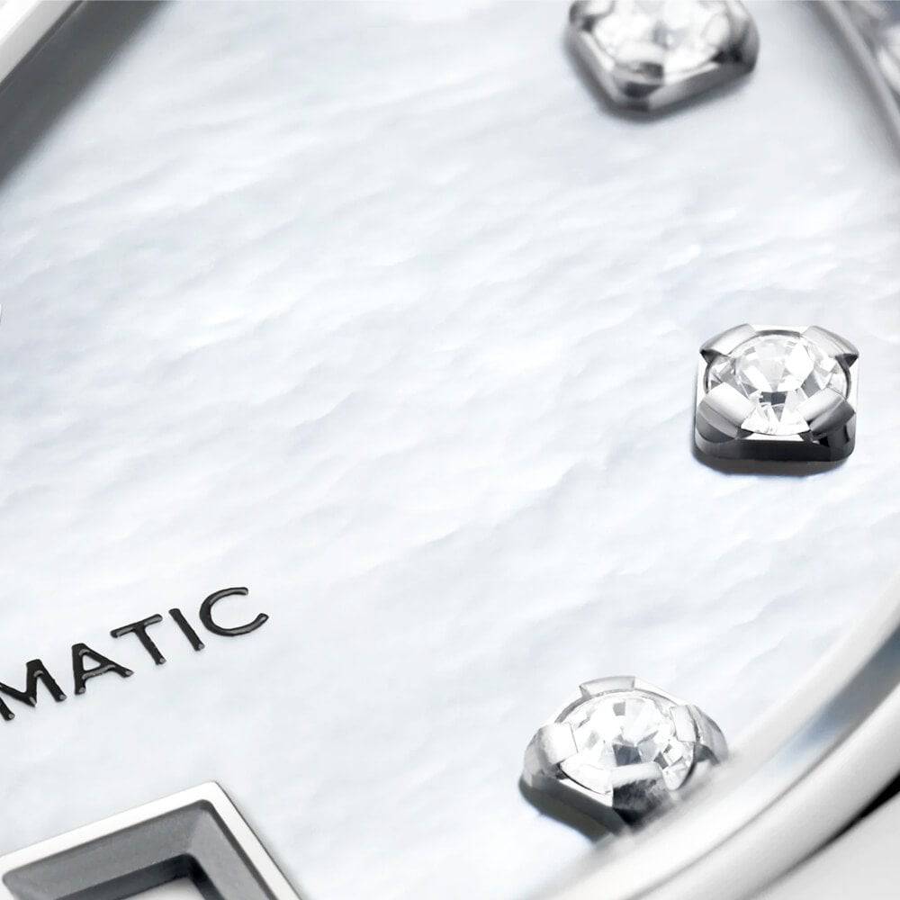 TAG Heuer Carrera 29mm White Mother of Pearl Diamond Dial Ladies Bracelet Watch - Berry's Jewellers